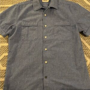 Taylor Stitch Denim Blue Casual Button Down Shirt